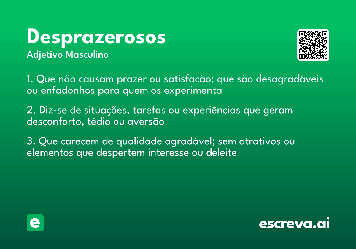 desprazerosos