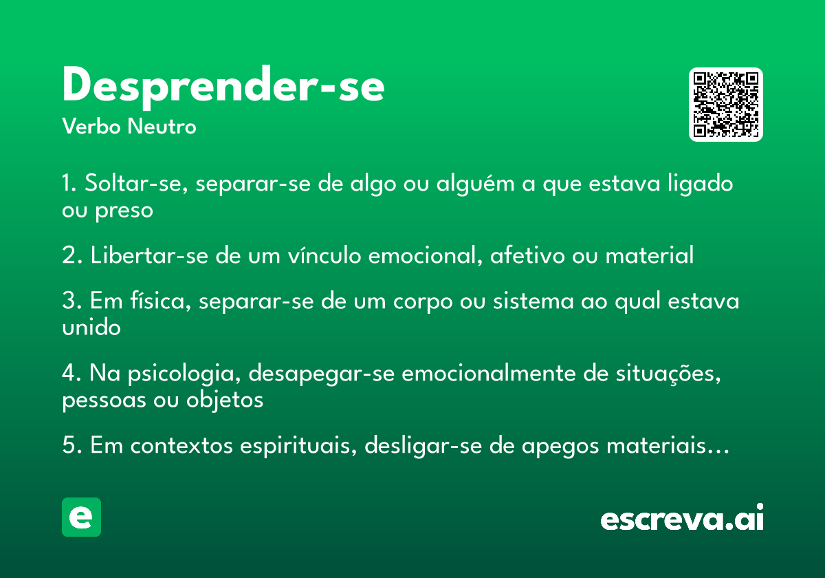 desprender-se