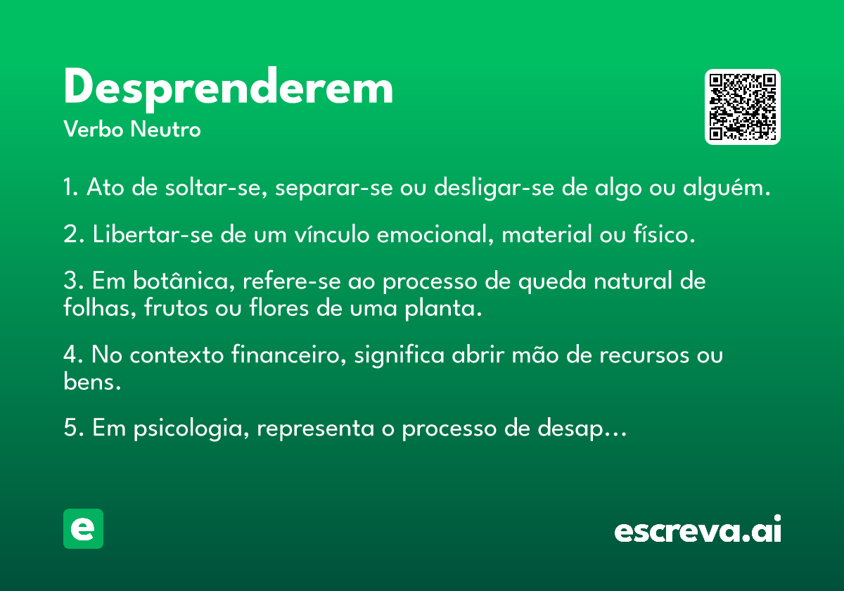 desprenderem
