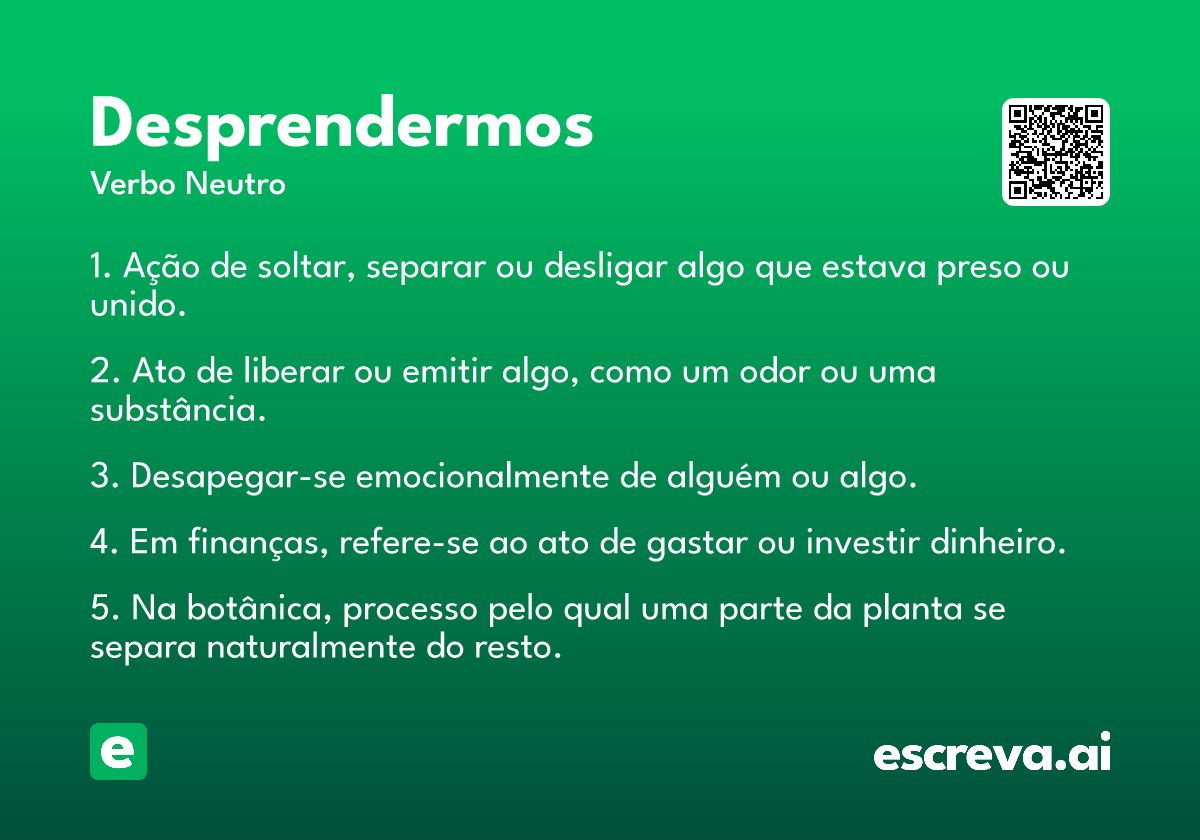 desprendermos