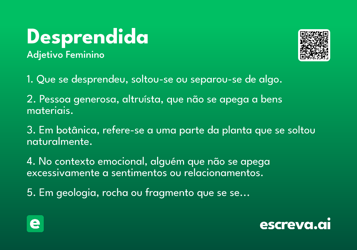desprendida