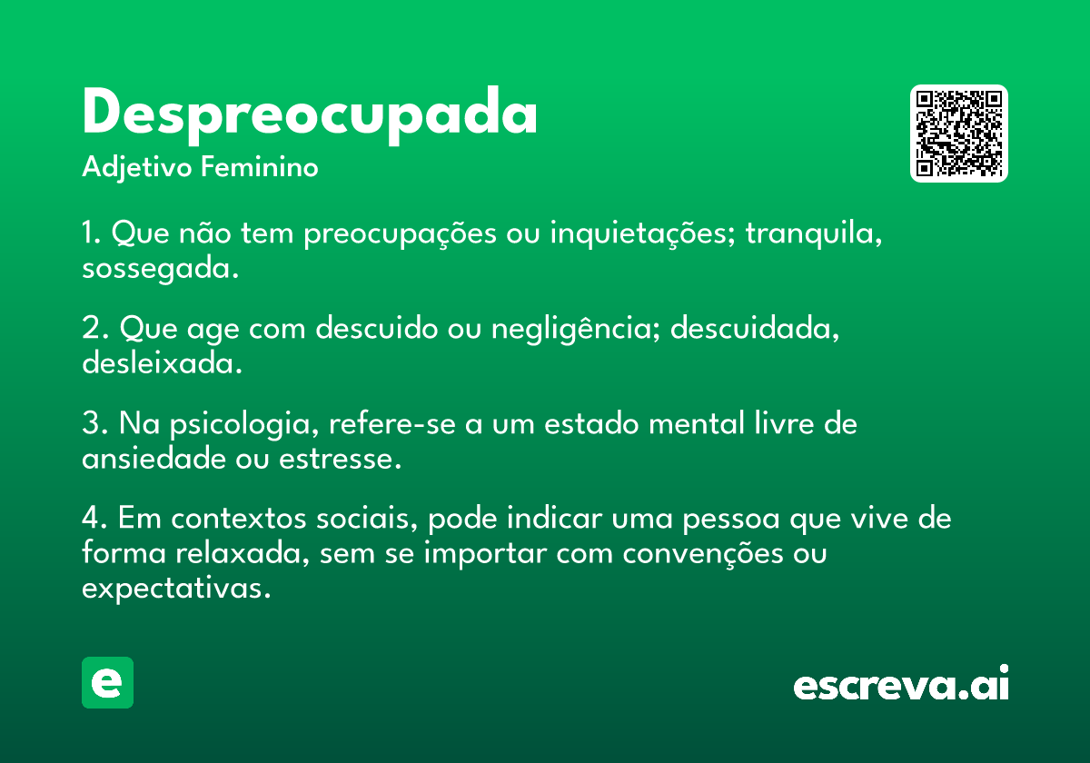 despreocupada