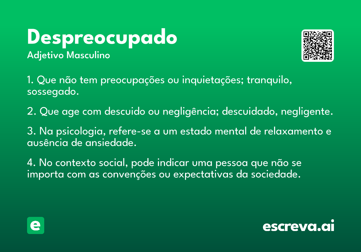 despreocupado