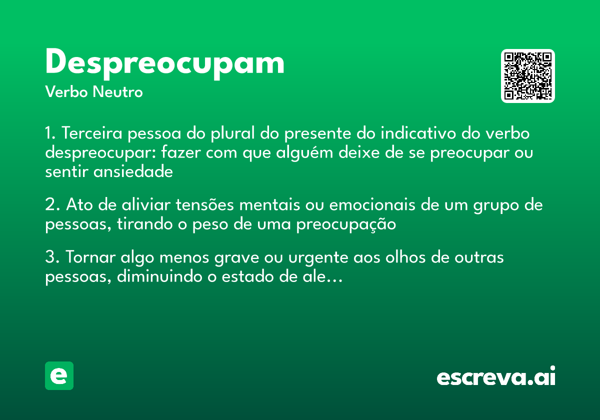 despreocupam