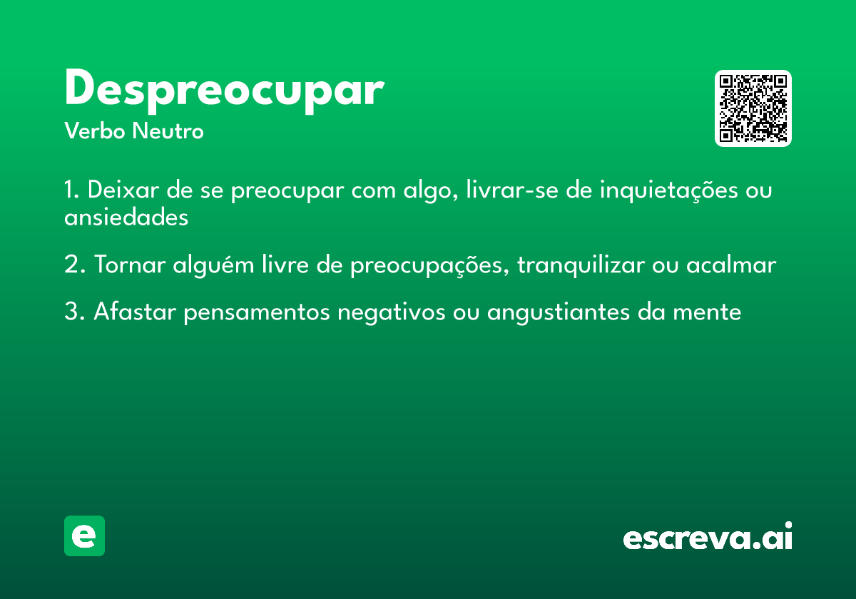 despreocupar
