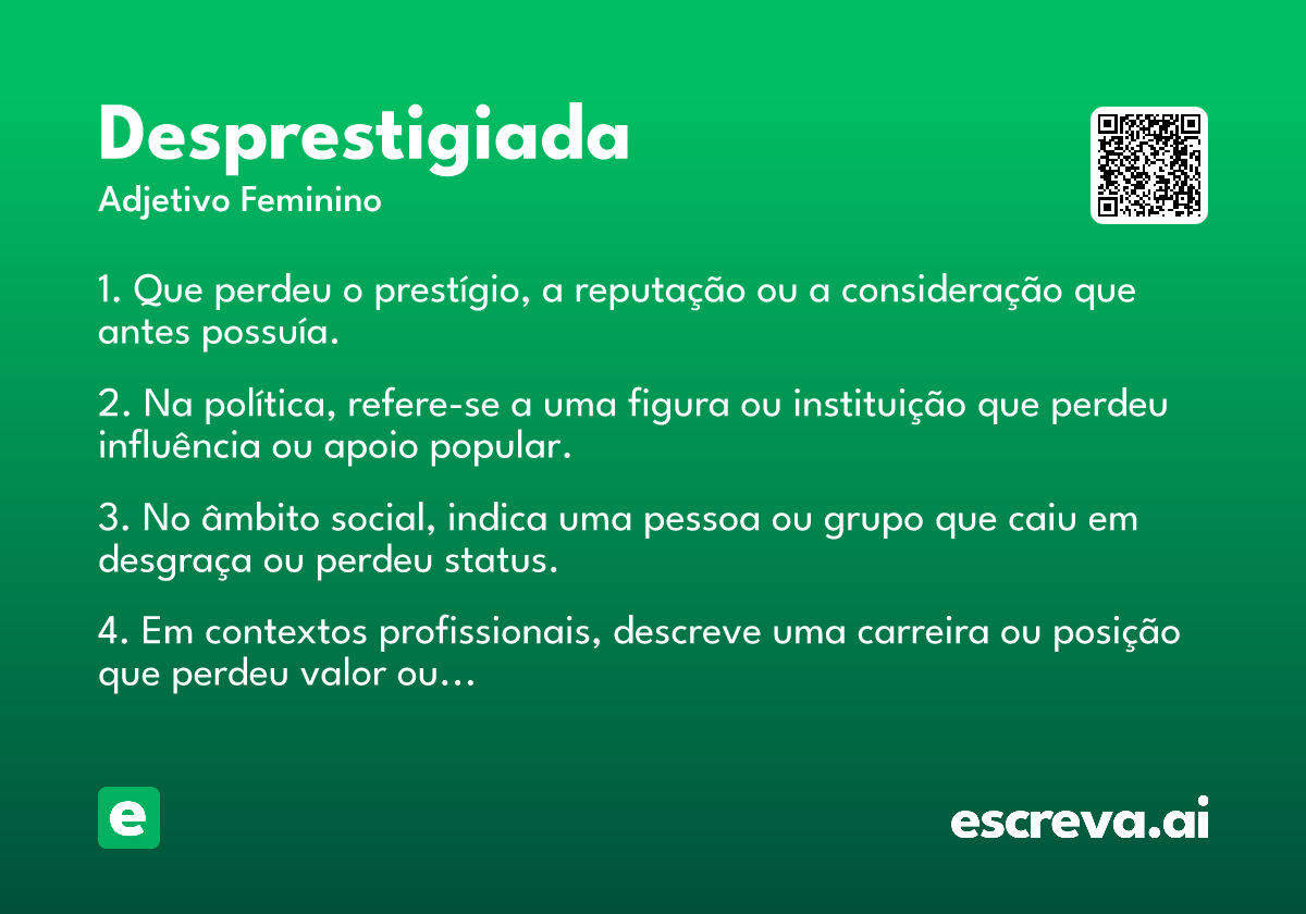 desprestigiada