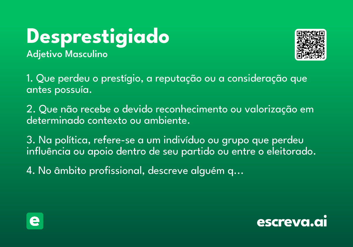 desprestigiado