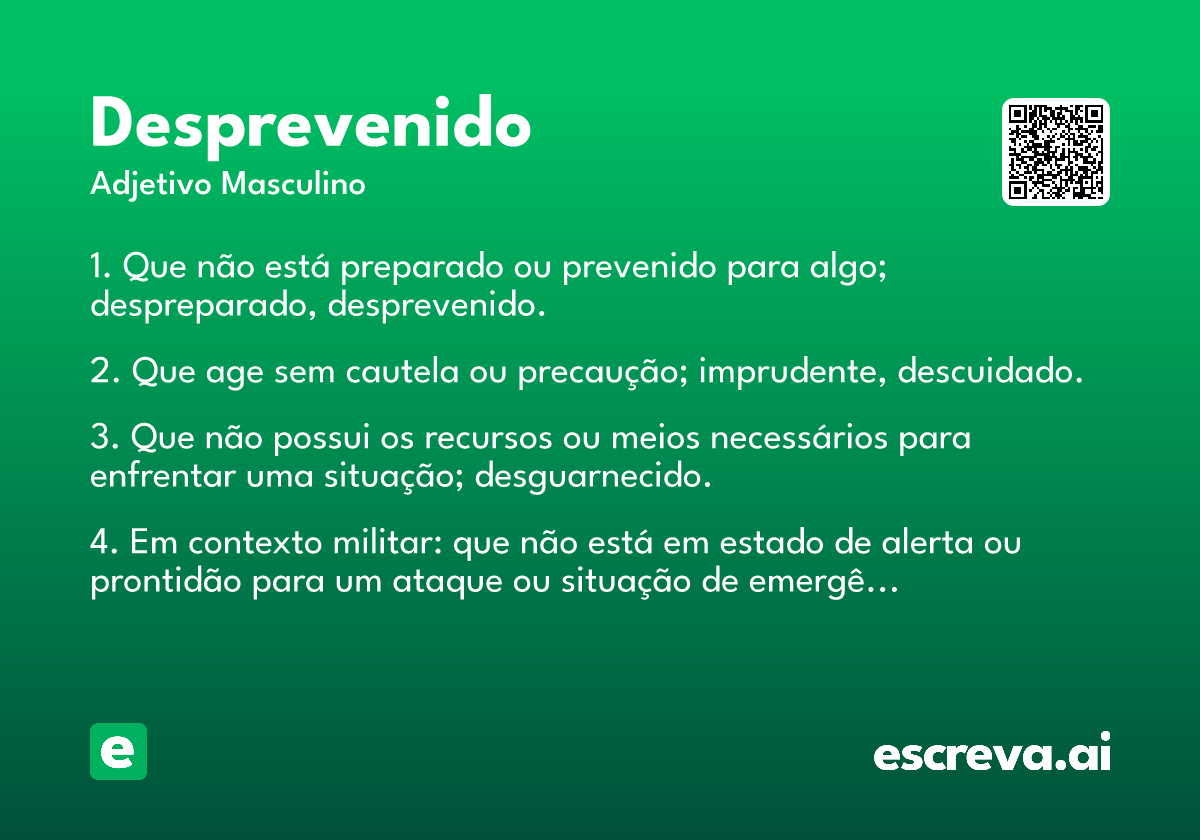 desprevenido