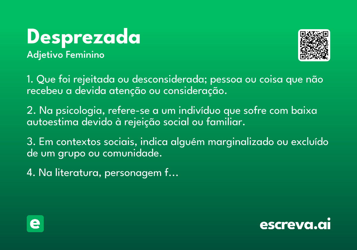 desprezada