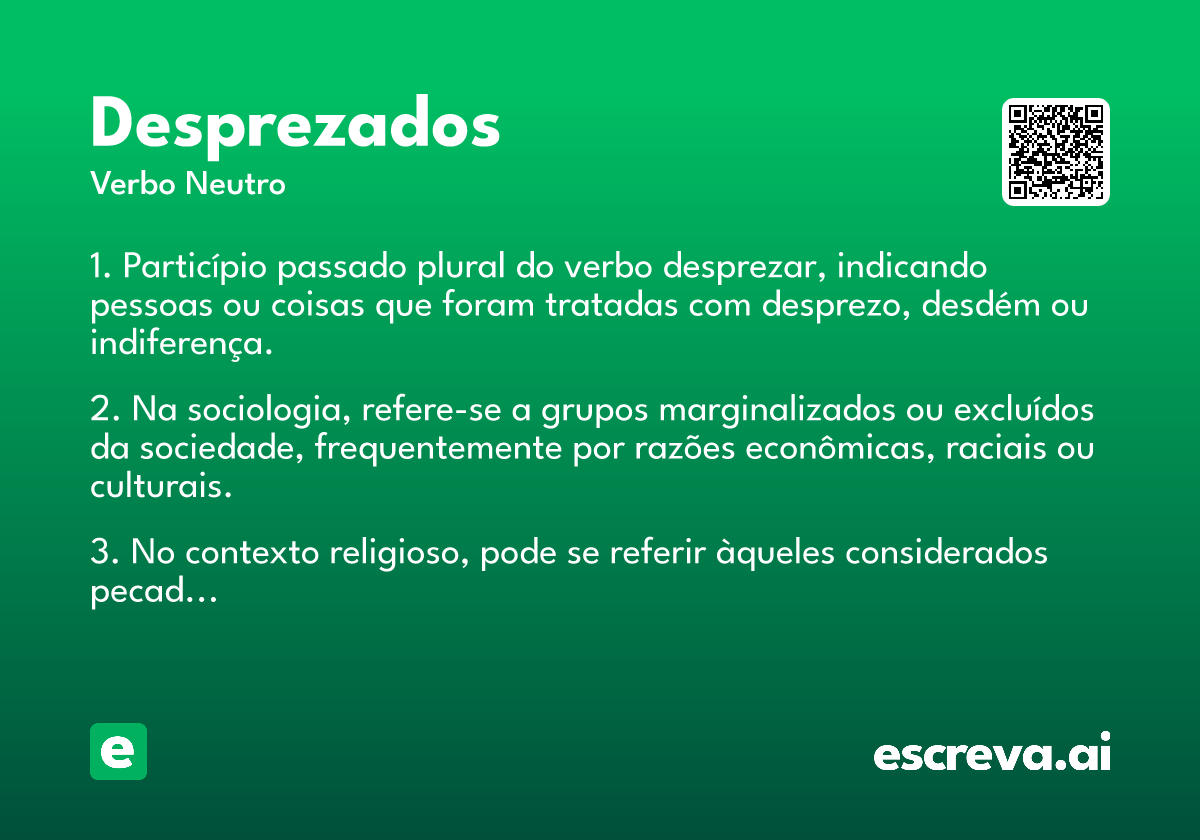 desprezados