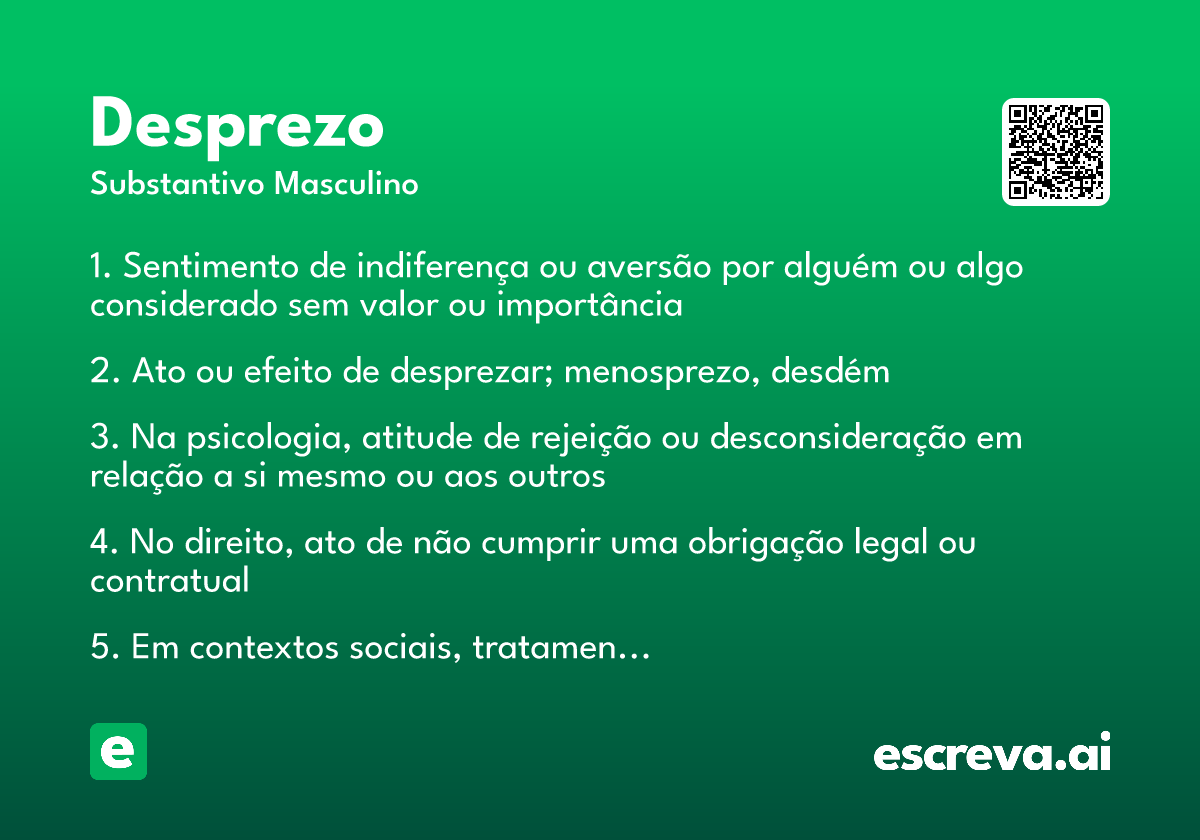 desprezo
