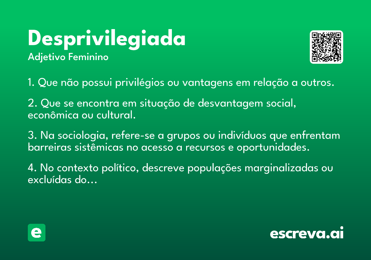 desprivilegiada