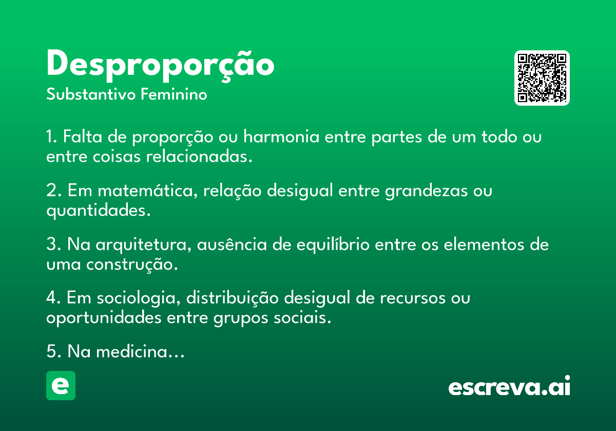 desproporção