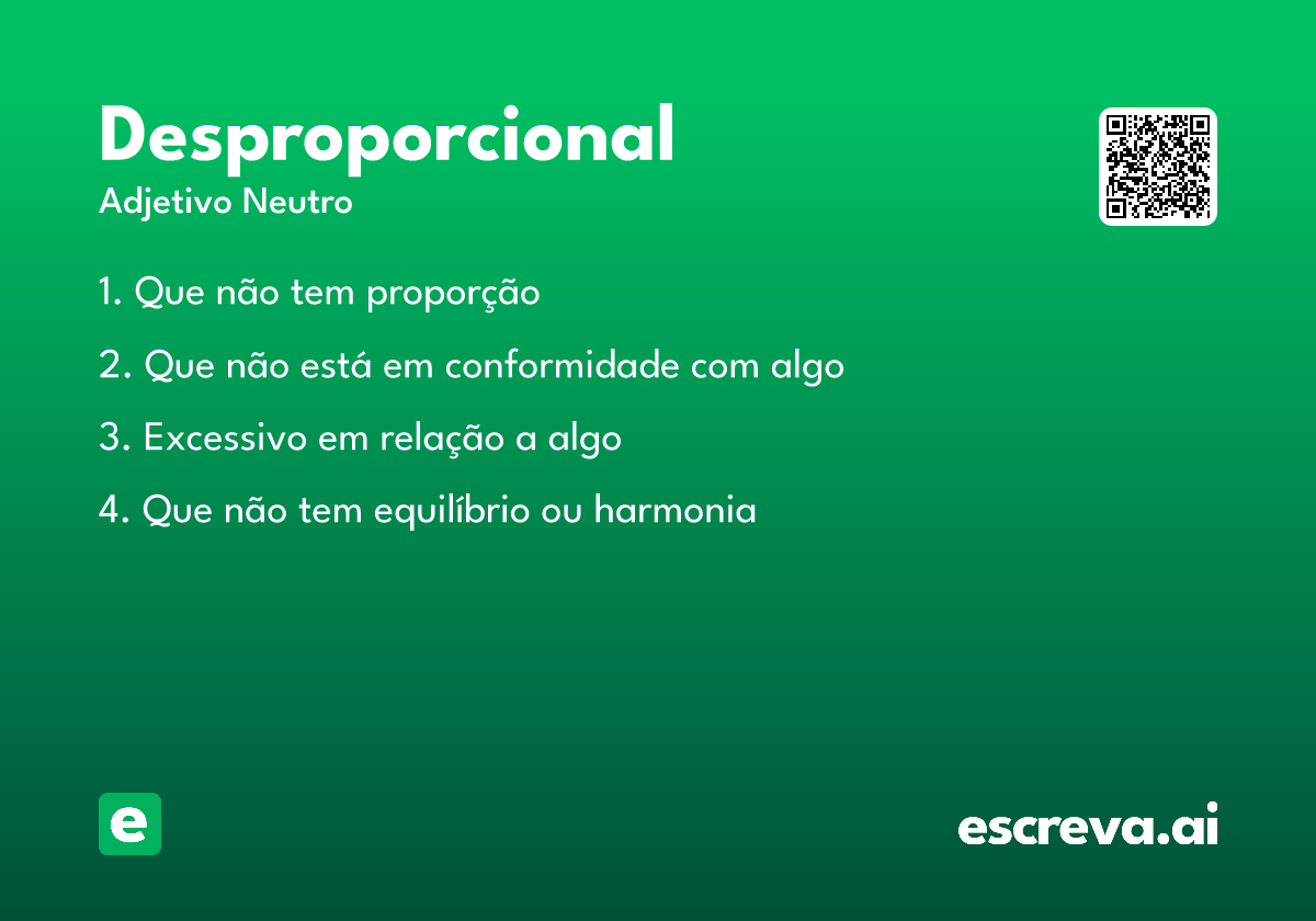 desproporcional
