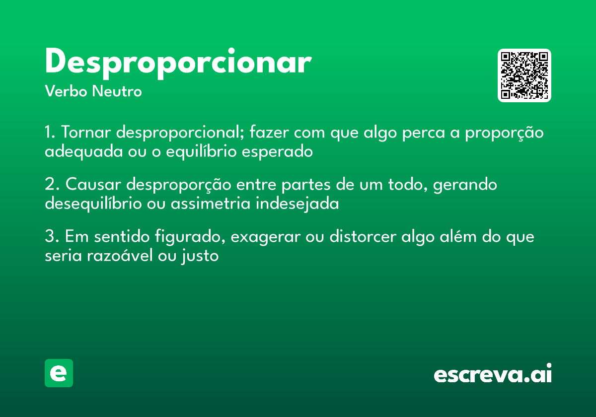 desproporcionar