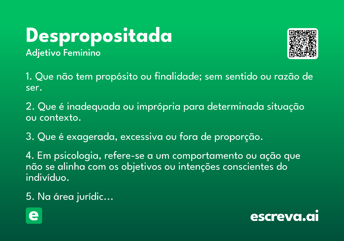 despropositada