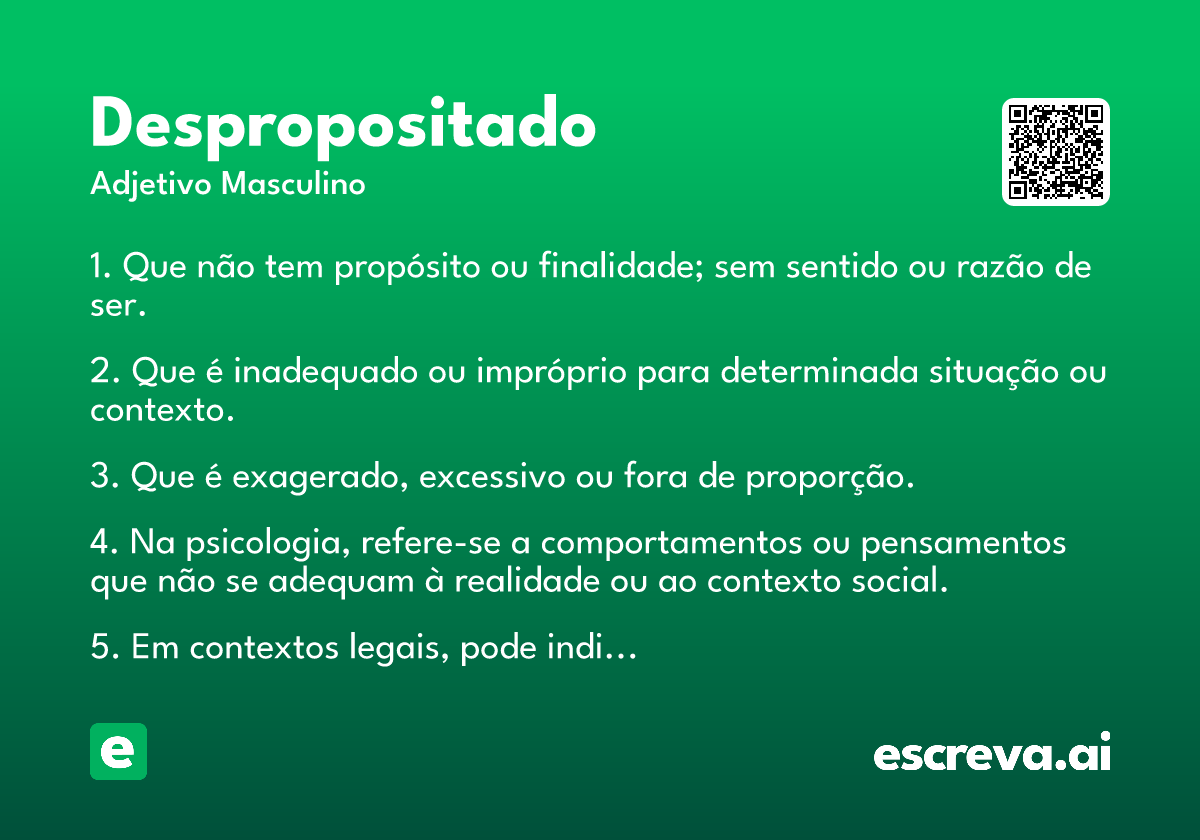 despropositado