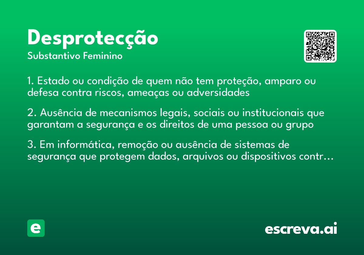 desprotecção