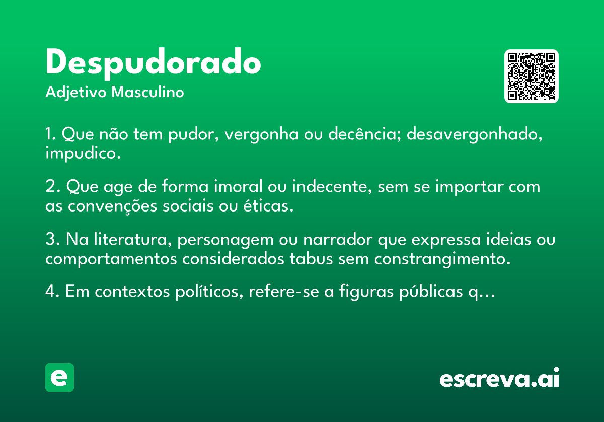despudorado