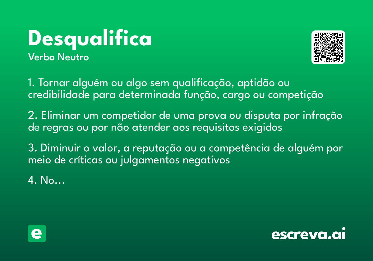 desqualifica