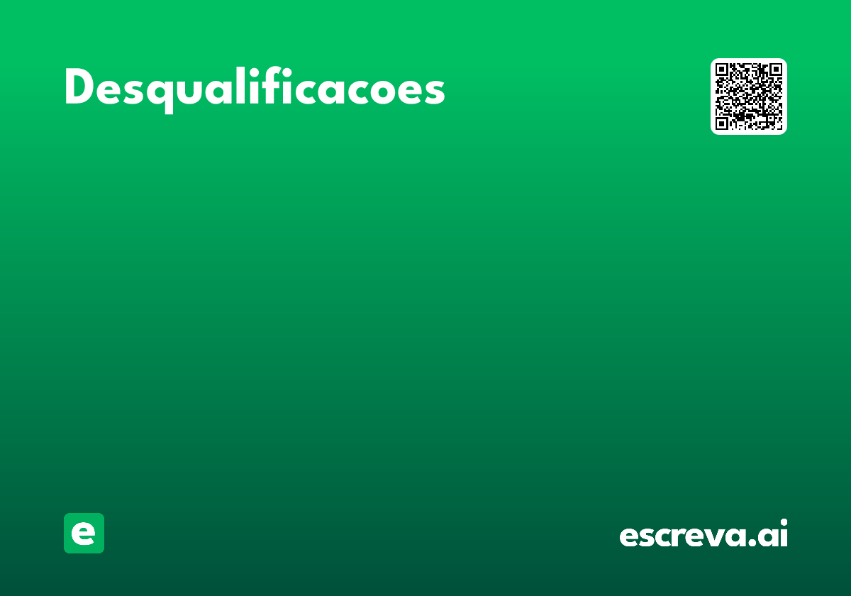 desqualificacoes