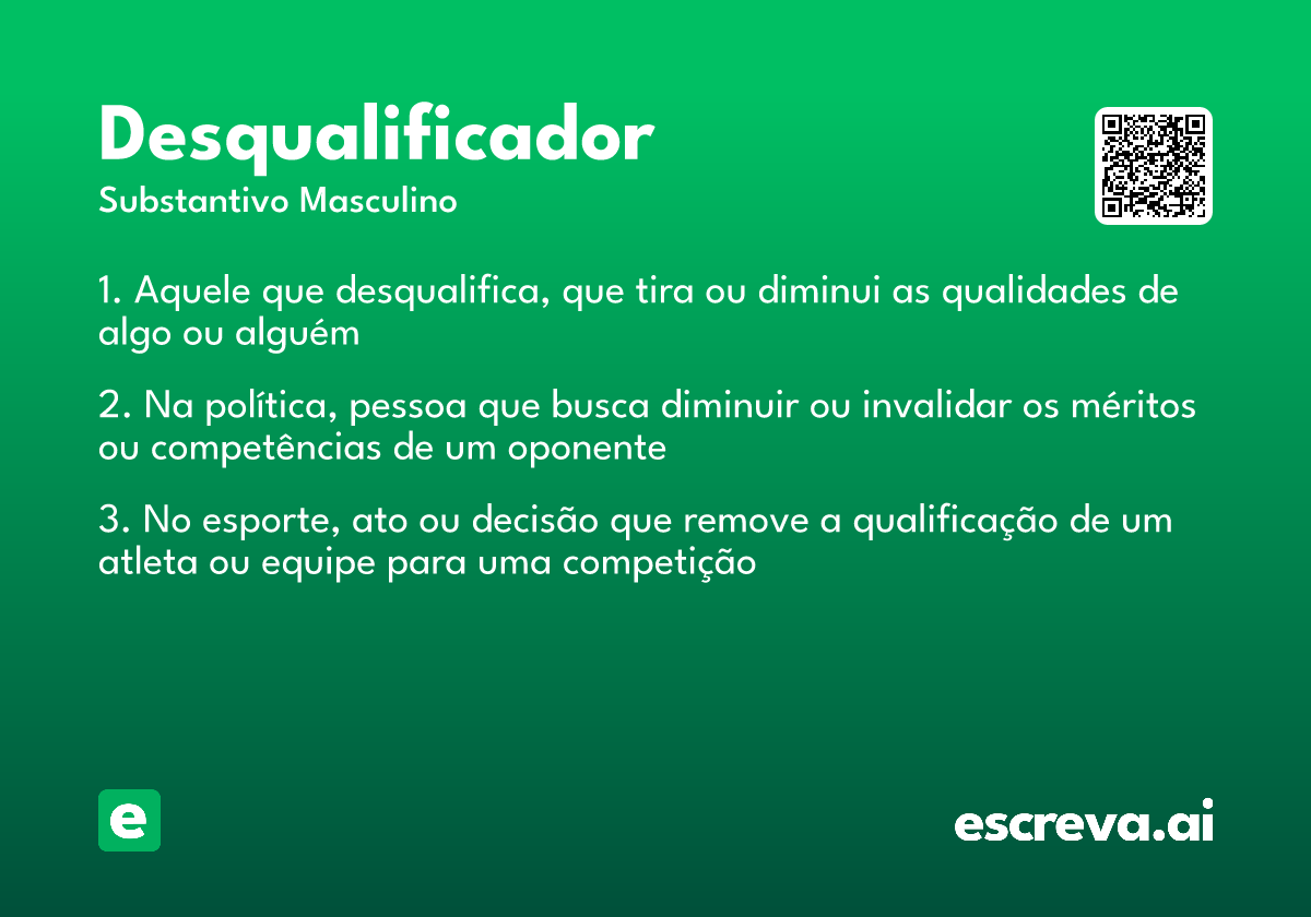 desqualificador