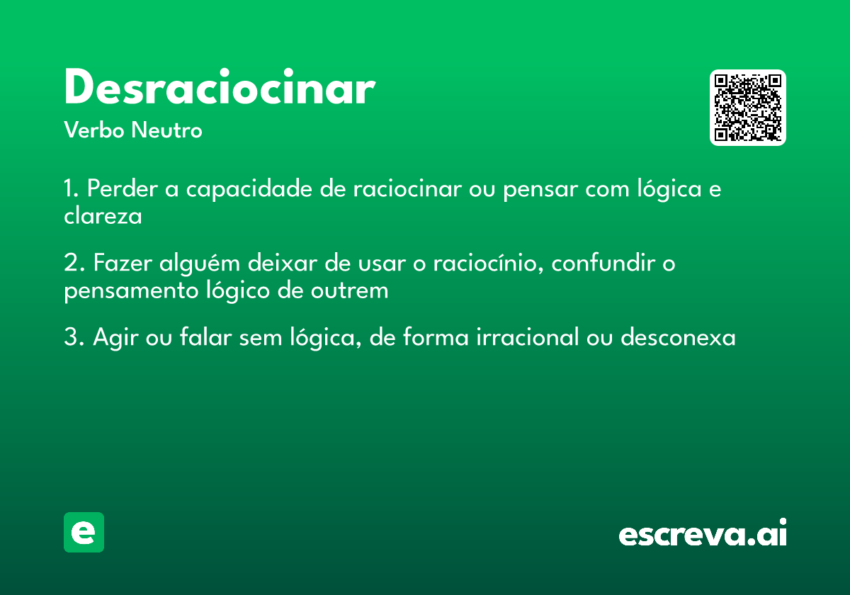 desraciocinar