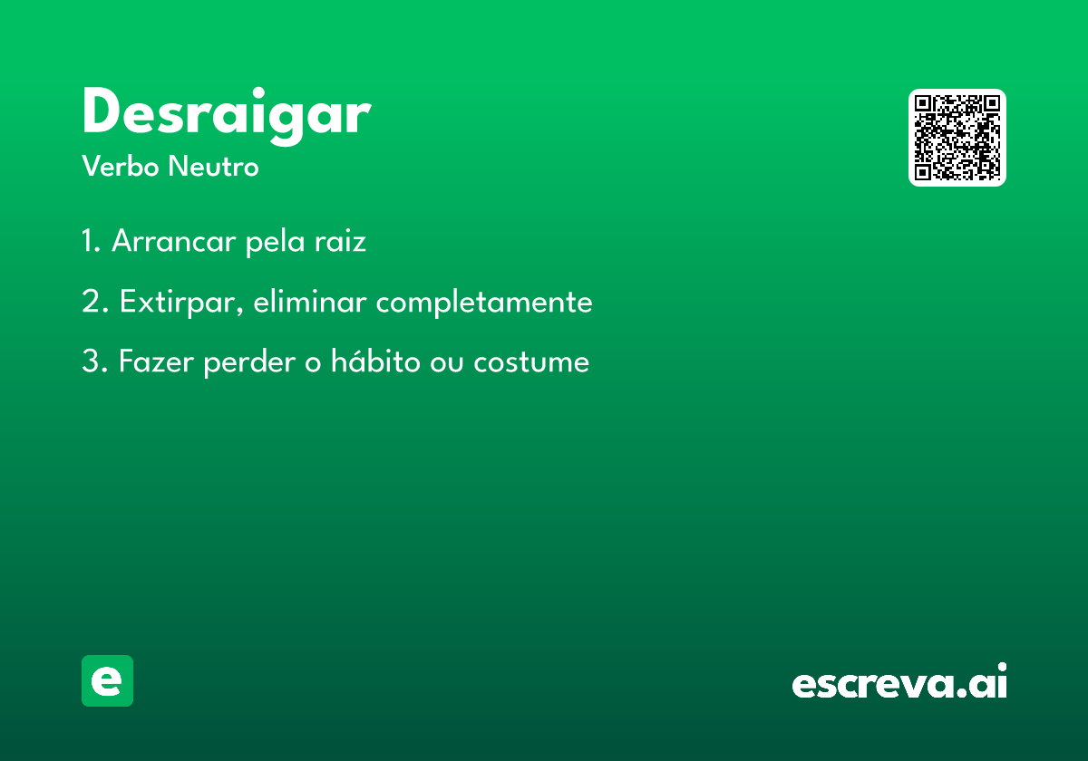 desraigar