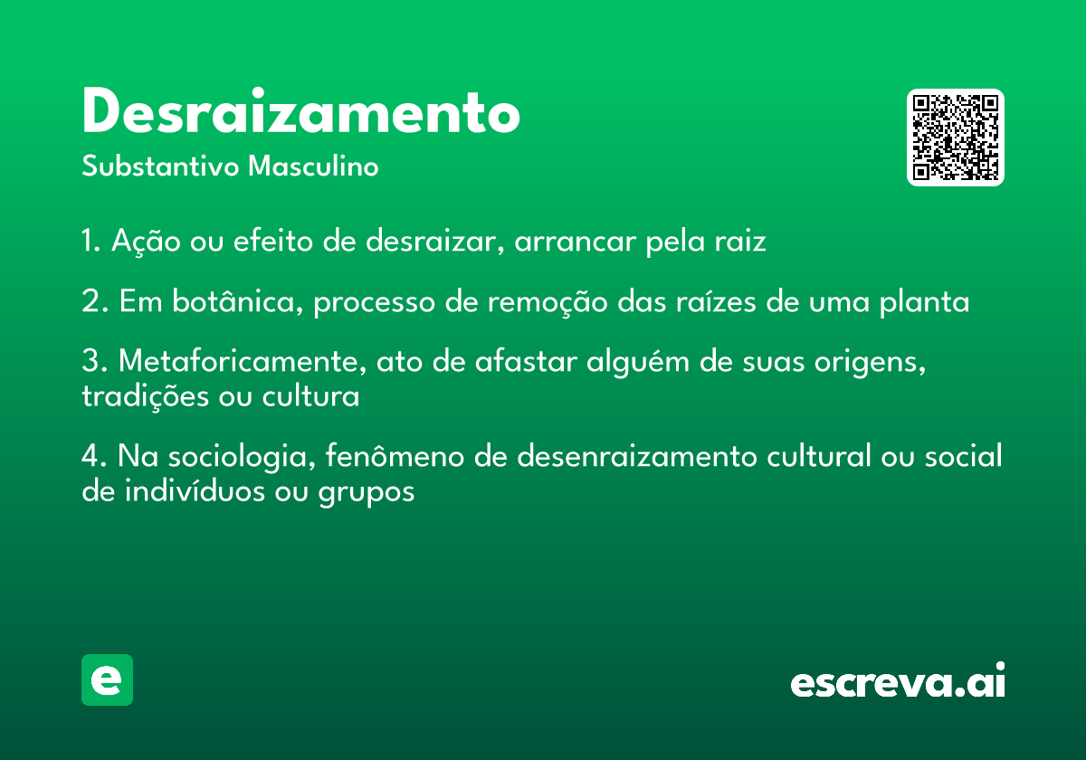 desraizamento