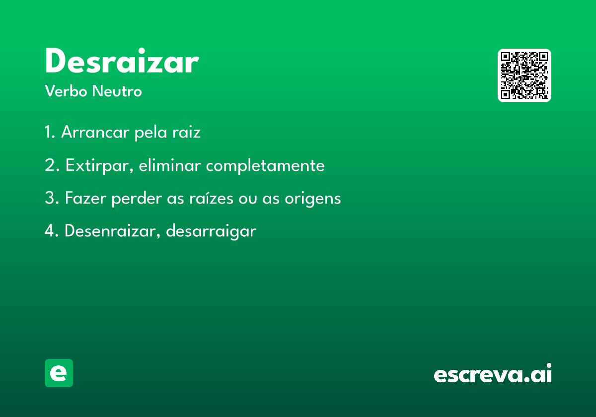 desraizar