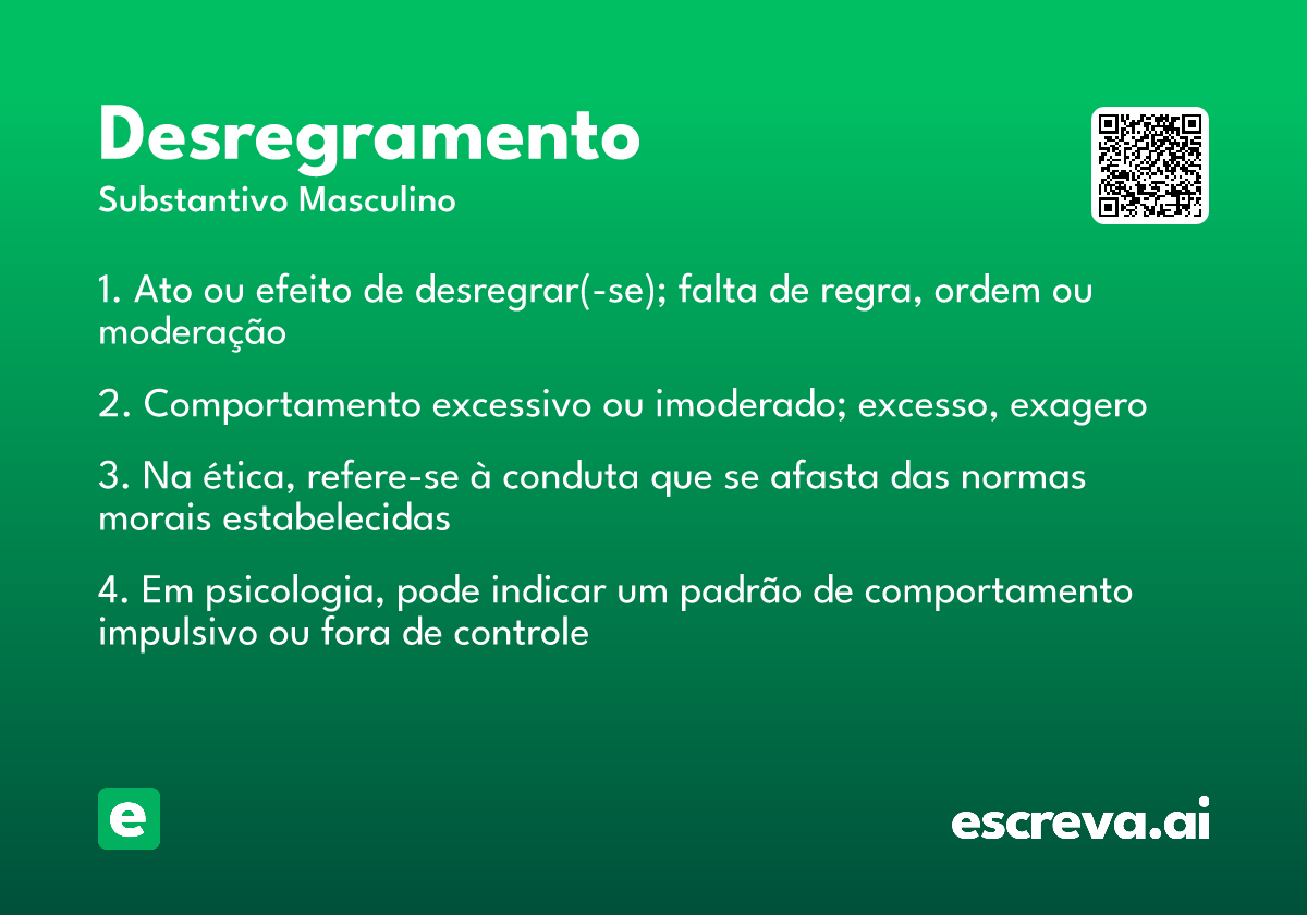 desregramento