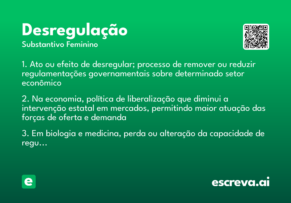 desregulação