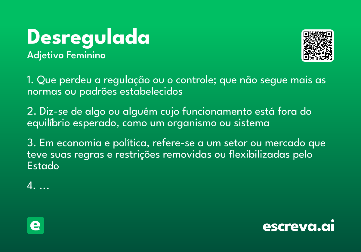 desregulada