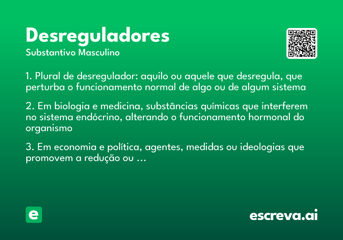 desreguladores