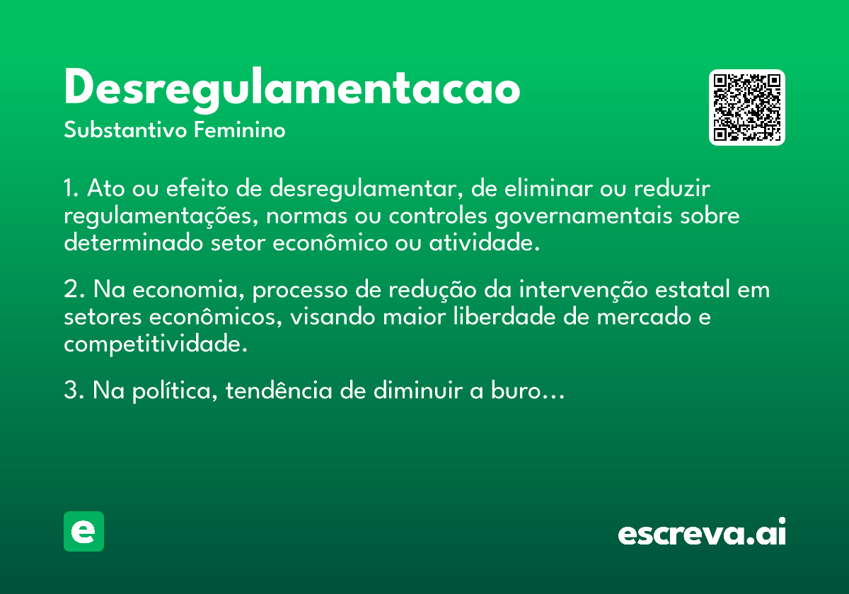 desregulamentacao