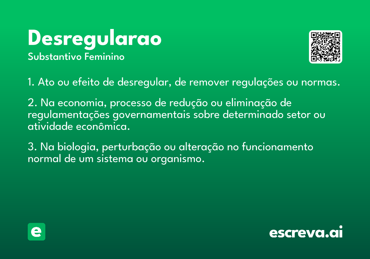 desregularao