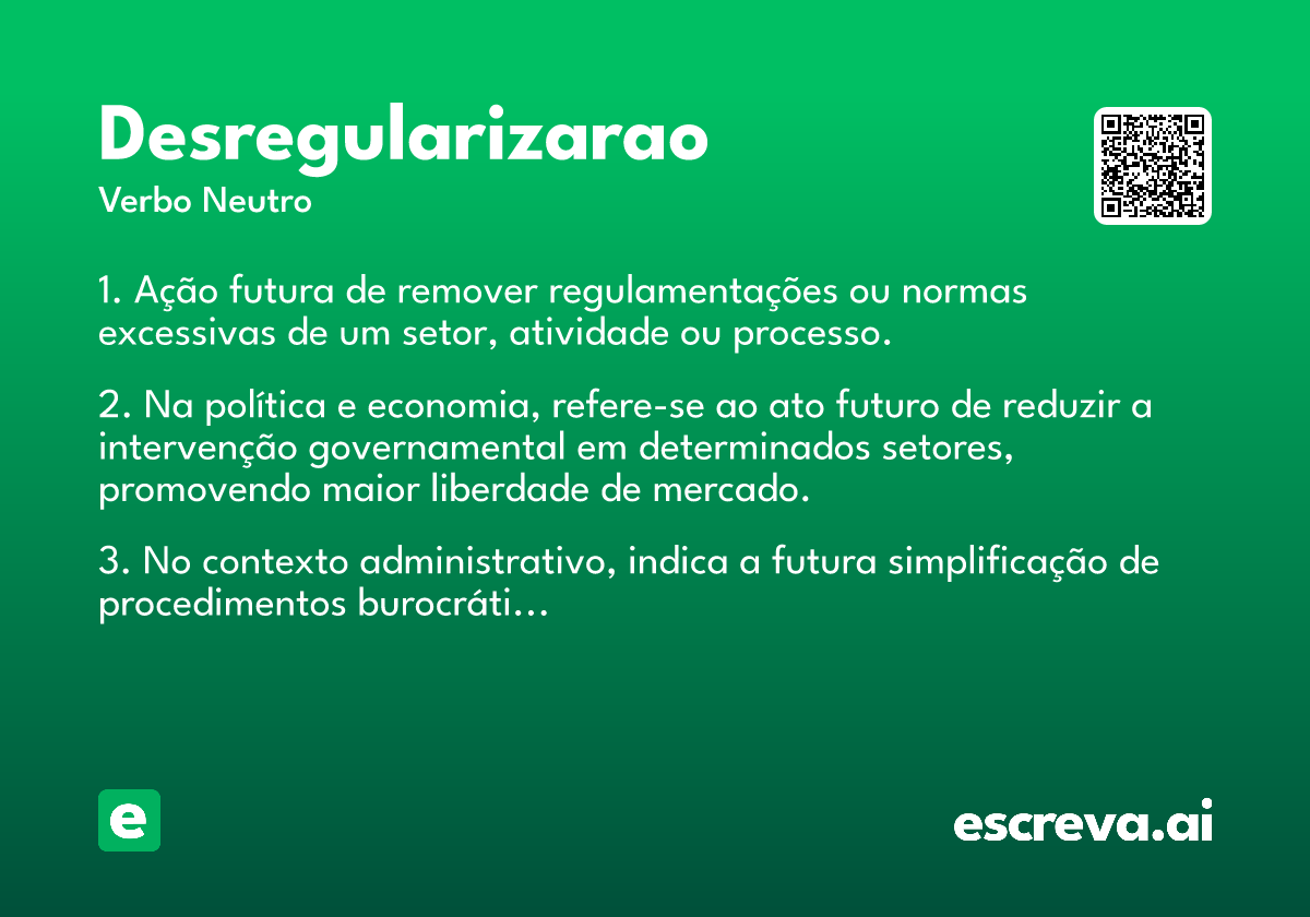 desregularizarao
