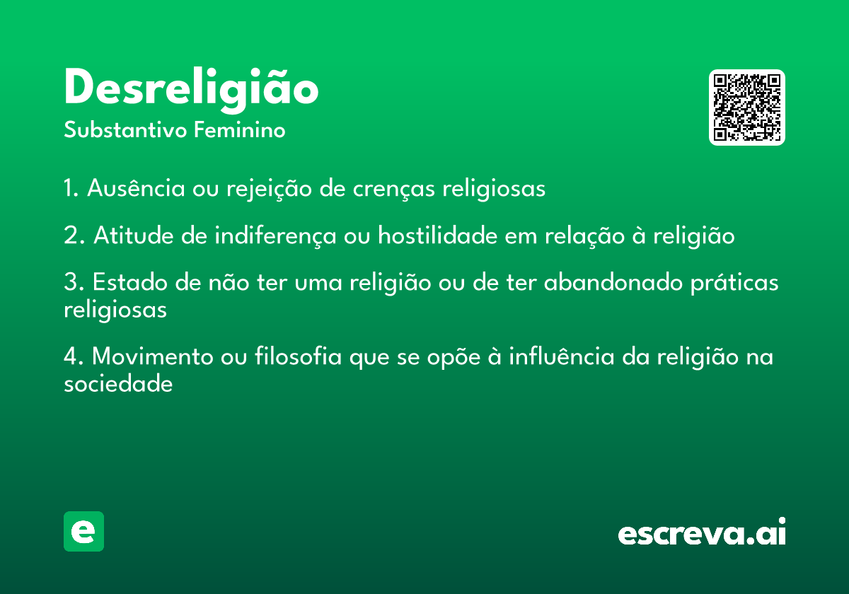 desreligião