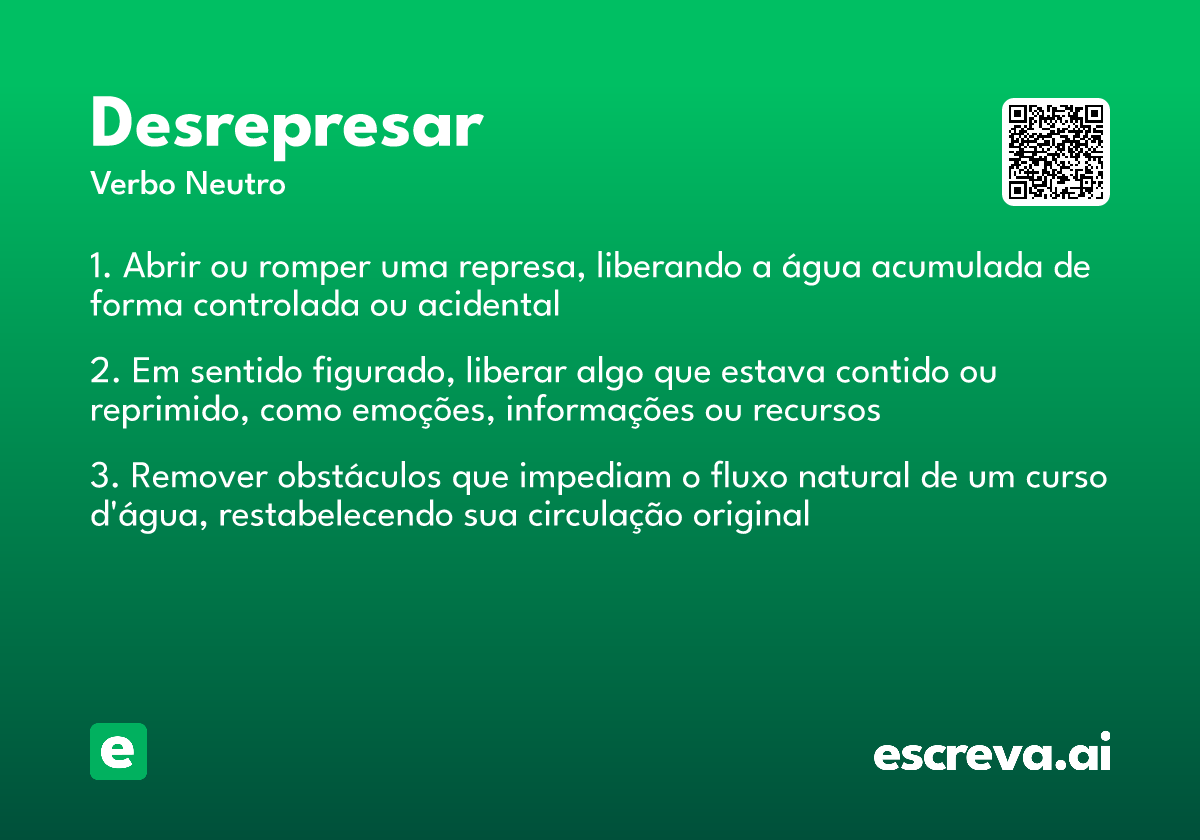 desrepresar