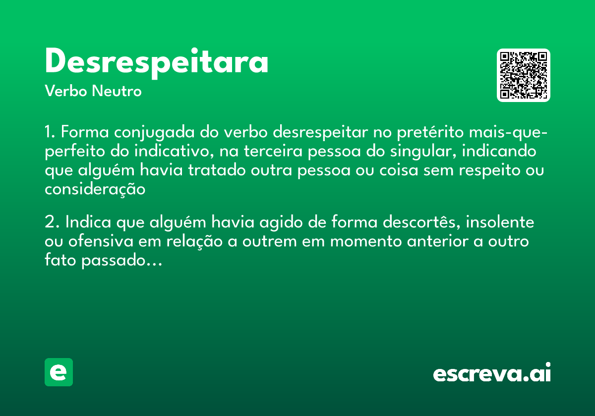 desrespeitara