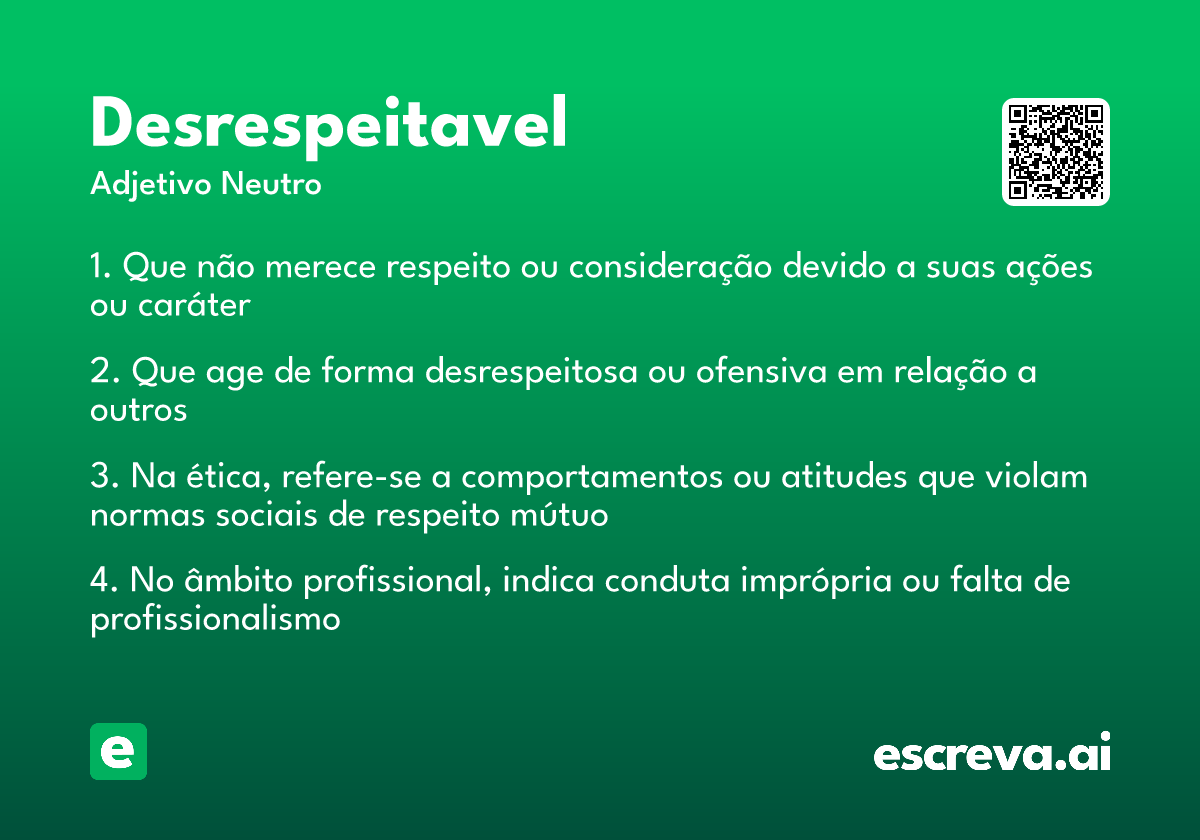 desrespeitavel