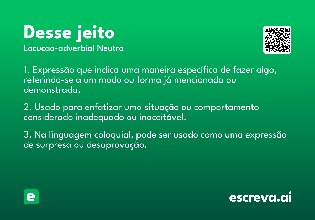 desse jeito
