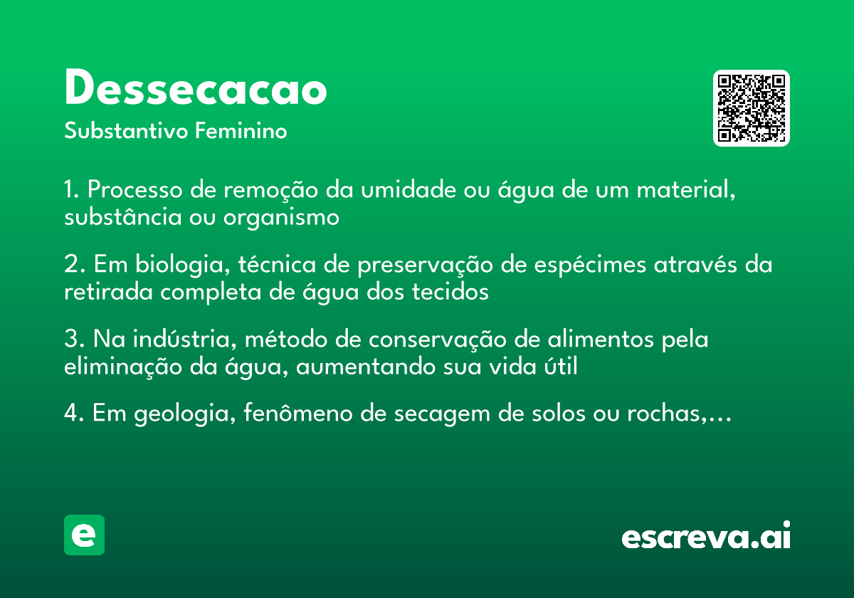 dessecacao