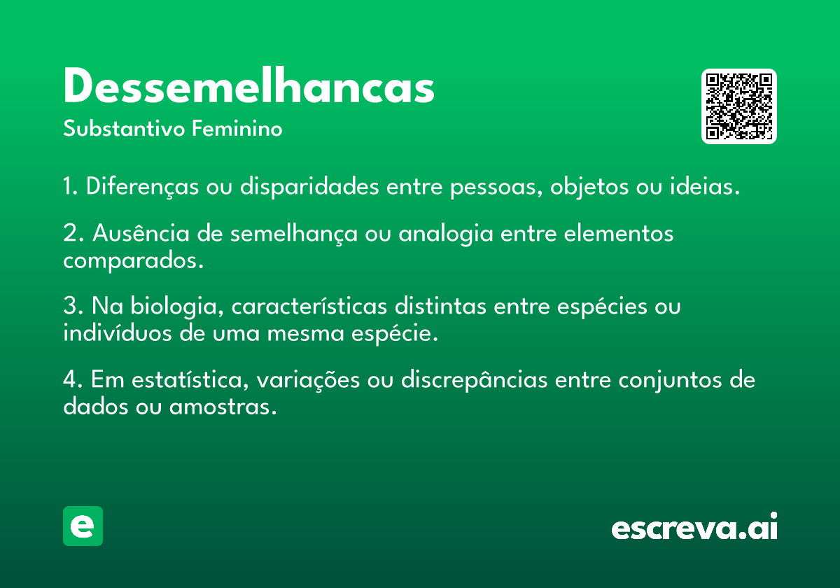 dessemelhancas