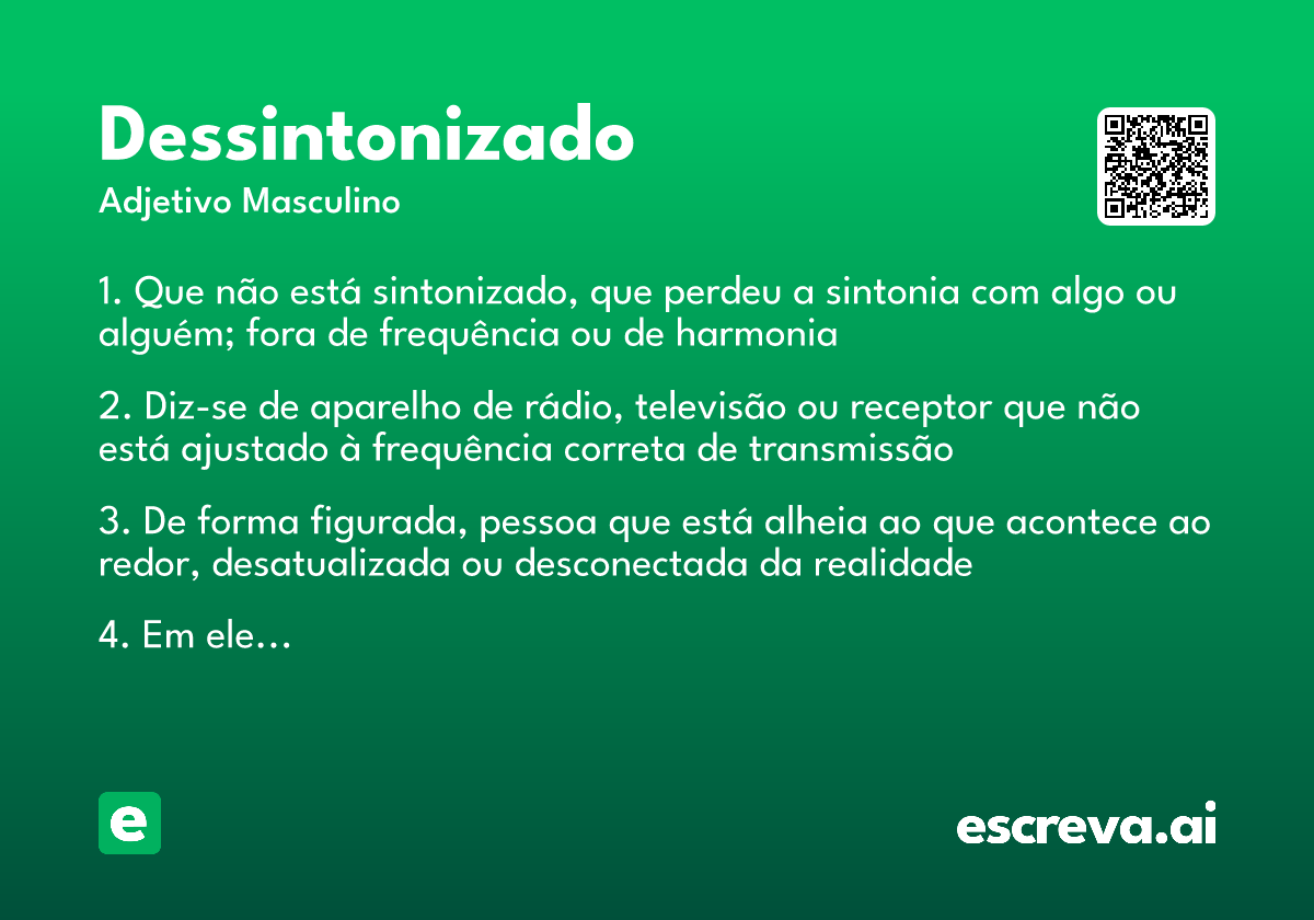 dessintonizado