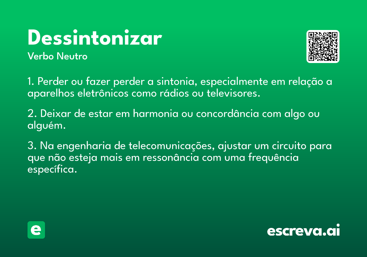 dessintonizar