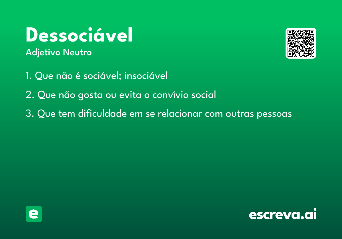 dessociável