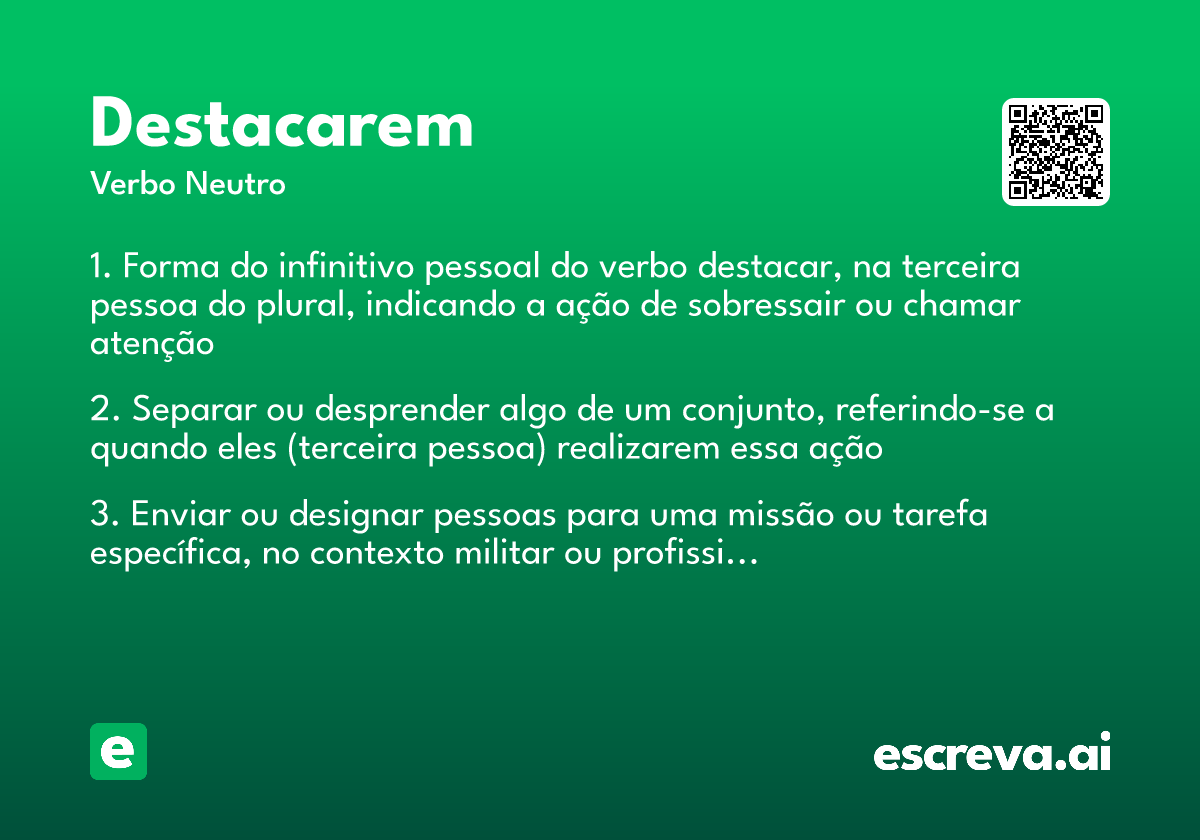 destacarem