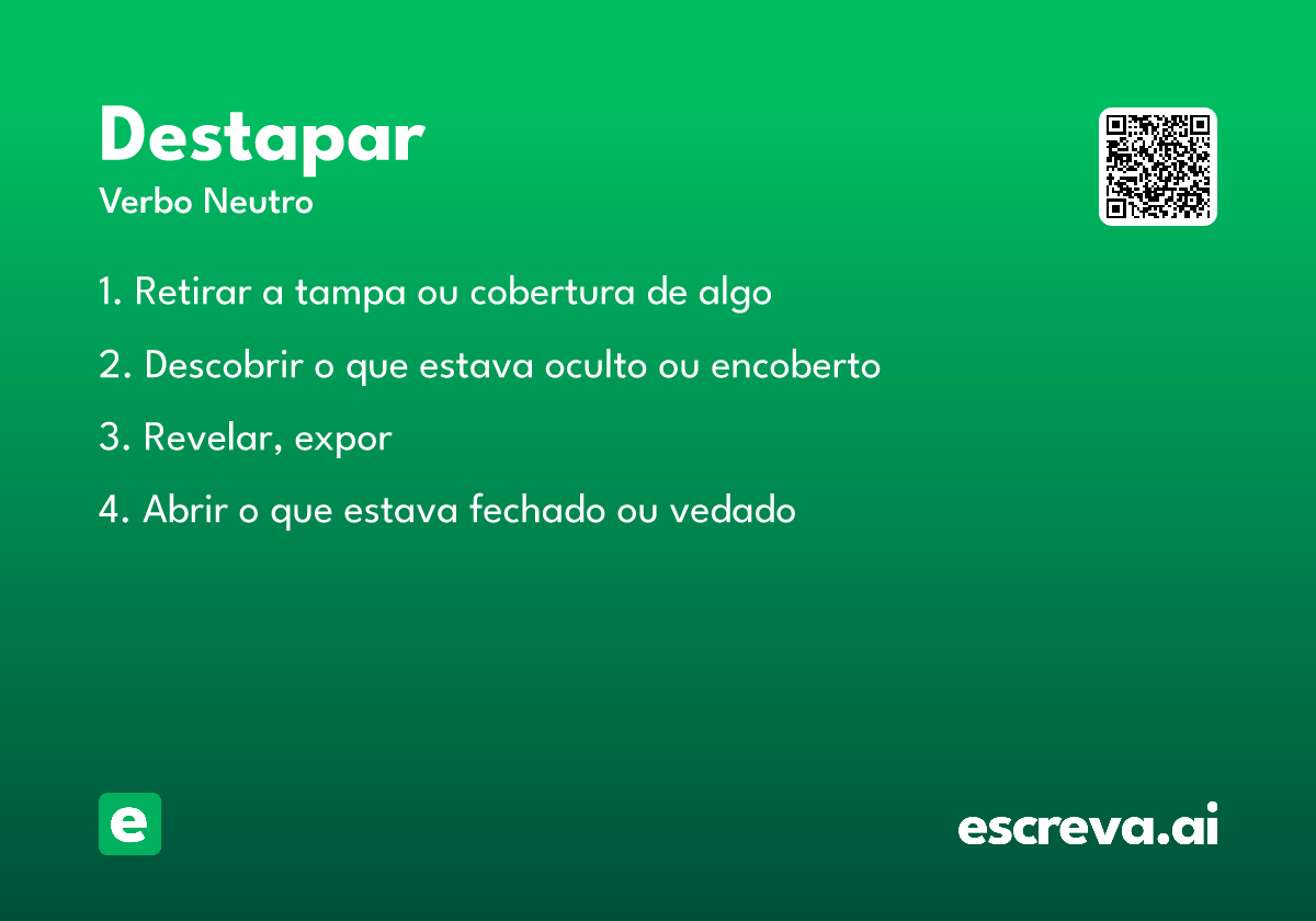 destapar