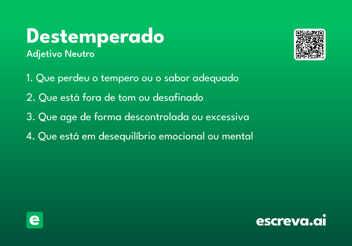 destemperado